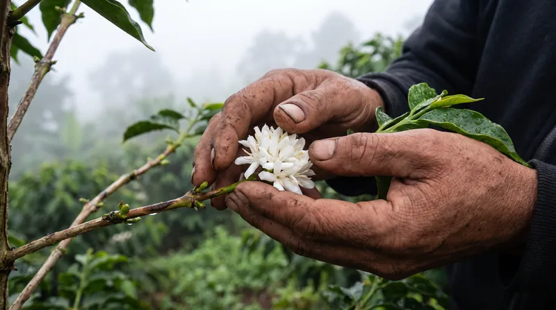 Erratic rainfall can knock the delicate blossoms off coffee shrubs before they are pollinated, destroying the season's yield.