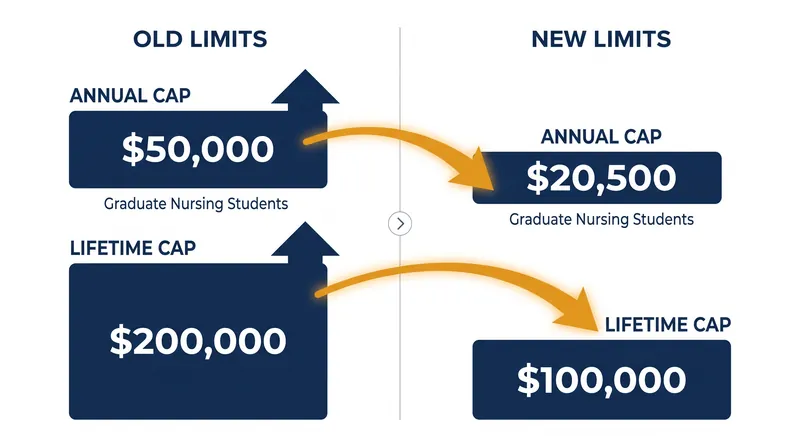 The reclassification of nursing degrees slashes both annual and lifetime federal borrowing caps.