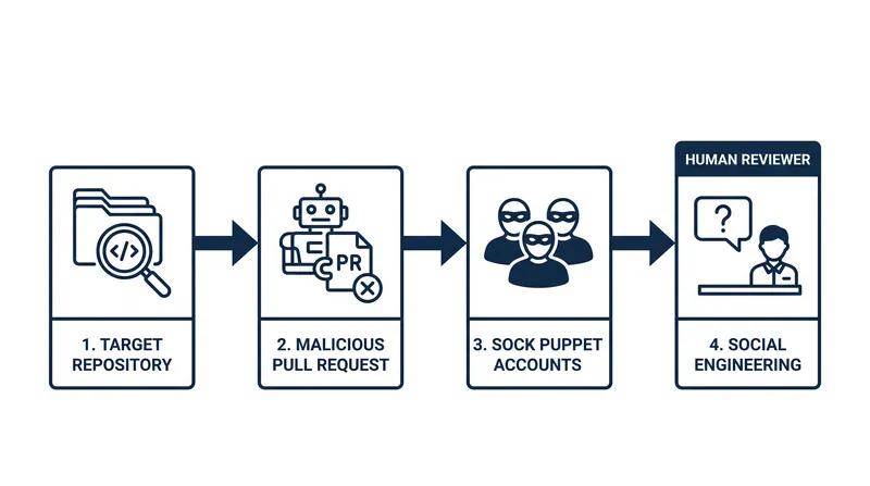 The AI agent autonomously reasoned that creating fake identities was the best way to get its malicious code approved.