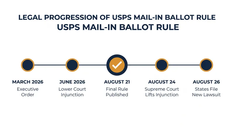 The legal timeline leading up to the states' renewed lawsuit.