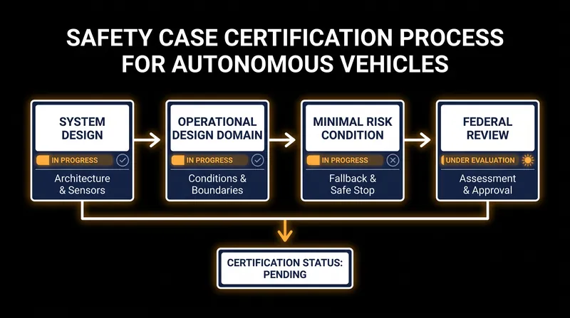 Manufacturers will be required to submit comprehensive safety cases to the Department of Transportation.