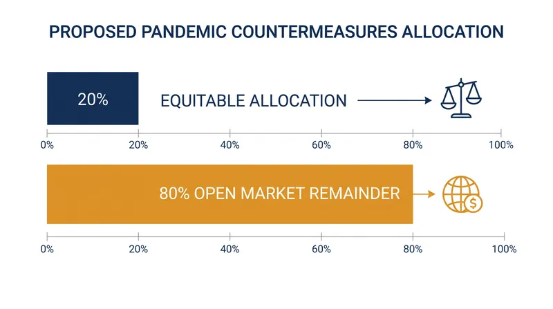 The proposed PABS allocation leaves the vast majority of pandemic products to bilateral market purchasing.