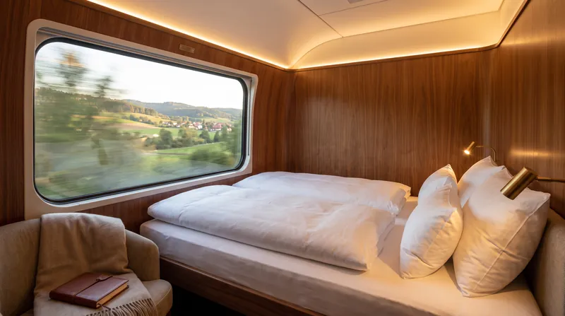 Upgraded cabins feature hotel-style amenities, including en-suite showers and solo pods.