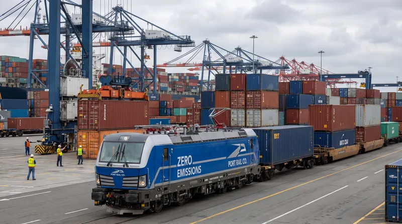 Funding includes investments in zero-emission locomotives for major logistics hubs.
