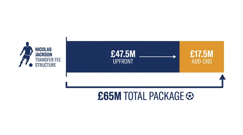 Breakdown of Aston Villa's club-record investment in Nicolas Jackson.