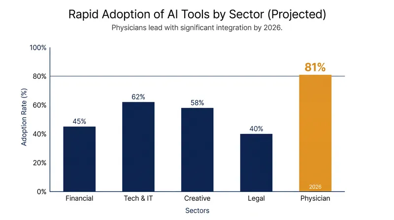 Sector-specific adoption continues to accelerate despite regulatory uncertainty.