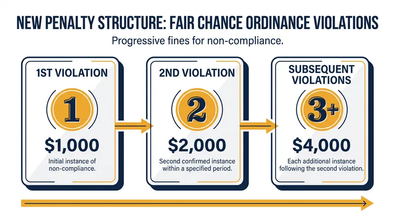 Administrative penalties for violating the Fair Chance Ordinance have doubled under the new amendment.