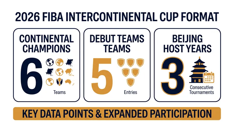 By the numbers: The 2026 FIBA Intercontinental Cup format.