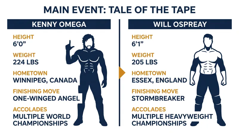 The tale of the tape for the AEW World Championship main event.