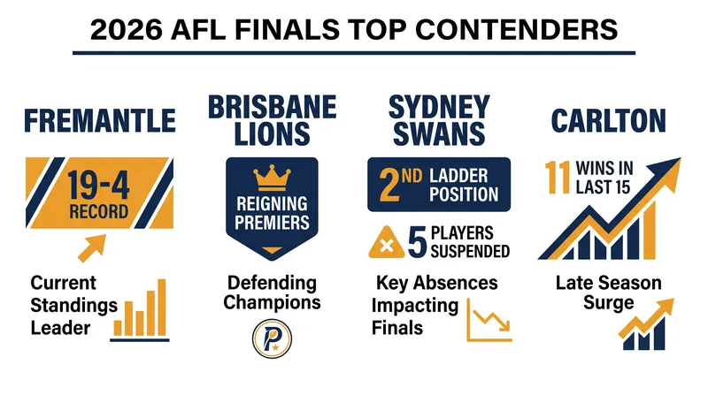 The form guide heading into the most wide-open AFL finals series in a decade.