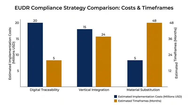 Comparing the operational trade-offs of EUDR compliance strategies.