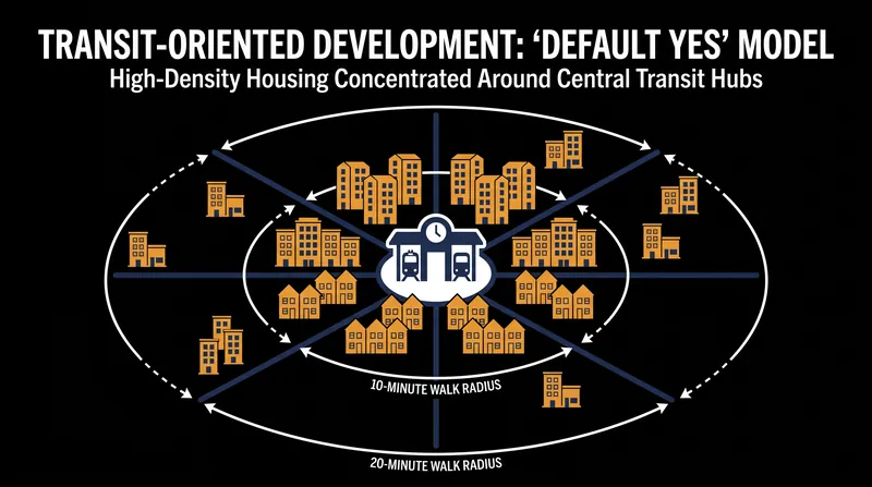 The revised NPPF introduces a 'default yes' presumption for developments near well-connected transport hubs.