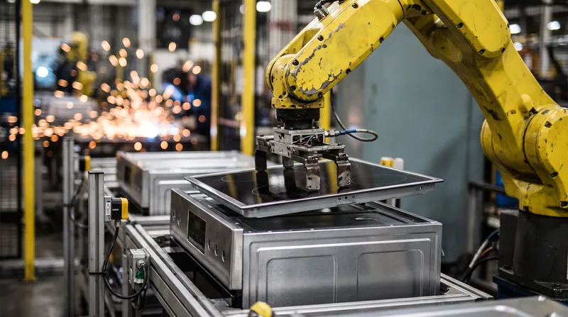 Advanced robotics neutralize the labor cost advantage of overseas production.