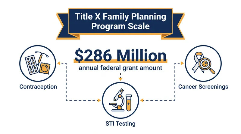 Title X provides hundreds of millions of dollars annually for preventive health services.