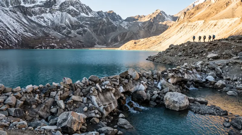 The rapid expansion of glacial lakes increases the risk of outburst floods when extreme rain events strike fragile alpine systems.