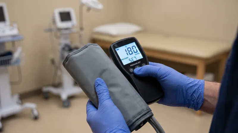 Medical-grade BFR devices use continuous pressure monitoring to ensure patient safety during rehabilitation.