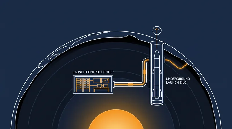 The Sentinel system relies on a vast network of underground fiber-optic cables for secure command and control.