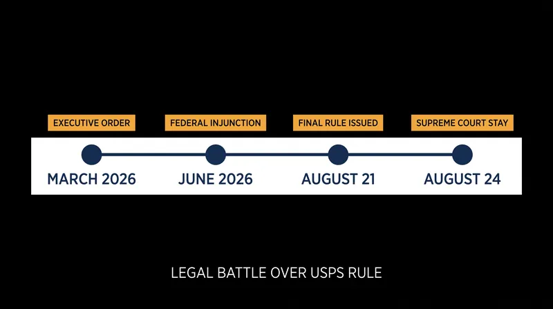 The legal status of the rule shifted dramatically just weeks before the midterm elections.