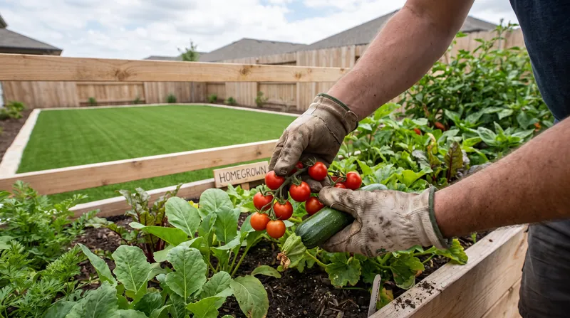 The contrast between traditional ornamental lawns and productive agricultural yards often triggers neighborhood disputes.