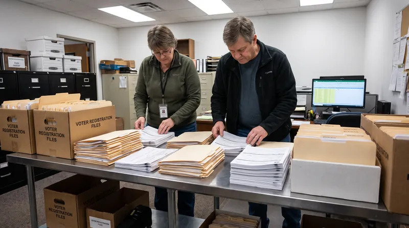 Local election officials would face new criminal liabilities for registering voters without the mandated paperwork.