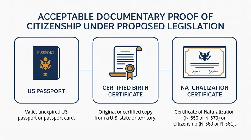 Standard driver's licenses would no longer be sufficient to register to vote without secondary documentation.