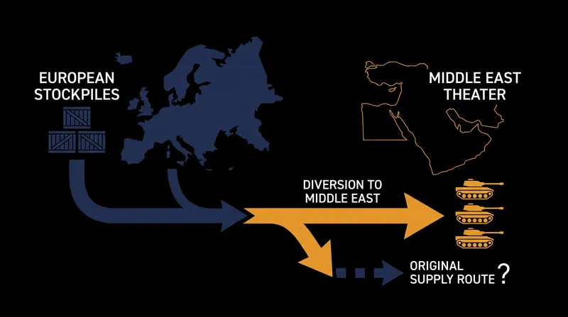 Interceptors originally earmarked for European defense have been systematically rerouted to the Middle East.