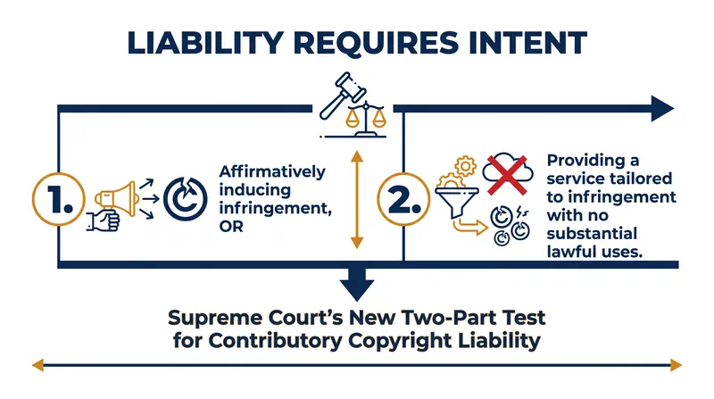The strict new standard for secondary copyright liability.