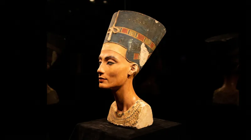 The 3,300-year-old bust of Queen Nefertiti is the star attraction of Berlin's Neues Museum, having left Egypt under the colonial-era partage system.