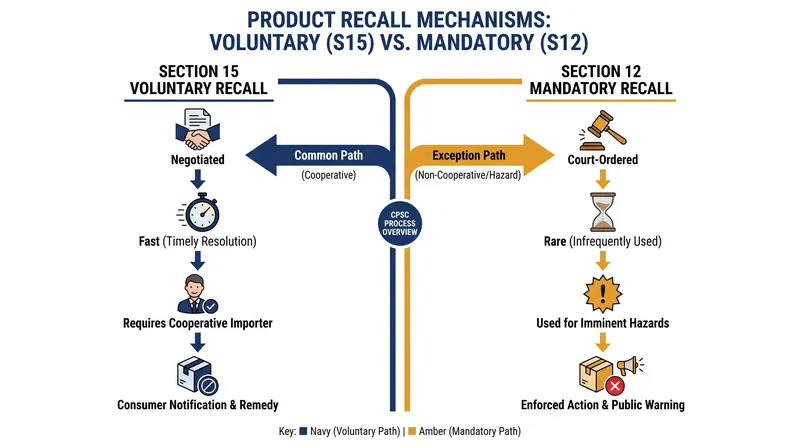 How the CPSC bypasses uncooperative manufacturers using Section 12 authority.