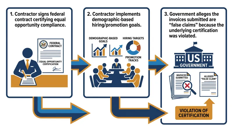 How the Justice Department uses the False Claims Act to target corporate diversity programs.