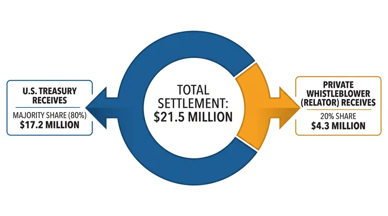 Under the False Claims Act, private whistleblowers can sue on behalf of the government and claim a percentage of the recovery.