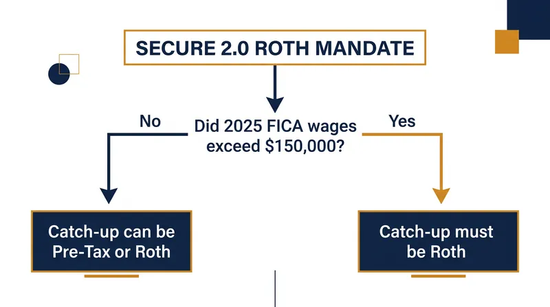 High earners are now strictly required to make their catch-up contributions on an after-tax basis.