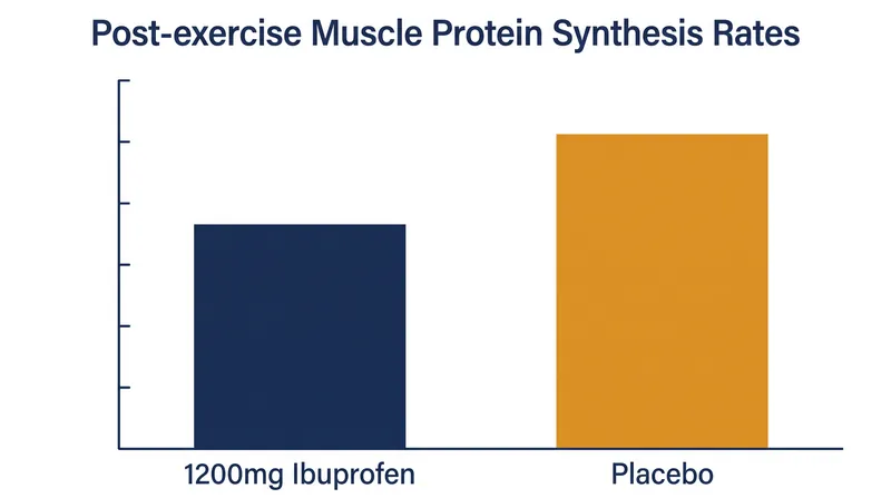 Historical data demonstrates how high doses of traditional NSAIDs can suppress muscle protein synthesis.