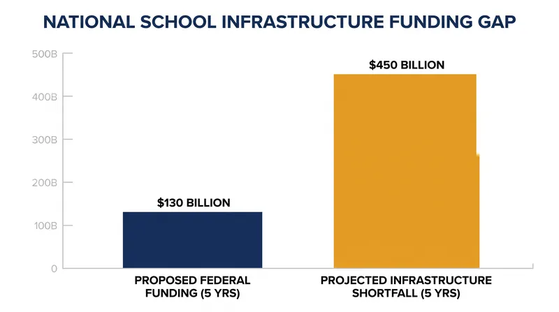 Even if fully passed, the $130 billion package would cover less than 30% of the projected five-year infrastructure deficit.