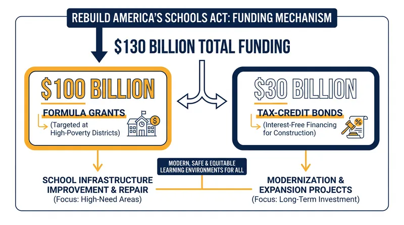 How the $130 billion federal package would be distributed to states and local districts.