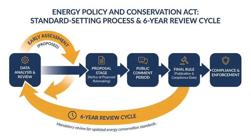 Critics argue the addition of an early assessment phase will significantly lengthen the time it takes to update appliance standards.