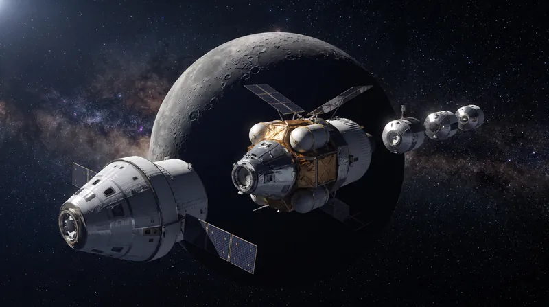 Controlled loitering allows multiple spacecraft to safely hold their positions before docking.
