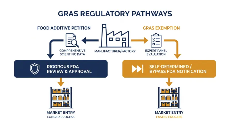 The 1958 Food Additives Amendment created the GRAS exemption for common ingredients, which eventually became a primary route for novel chemicals.
