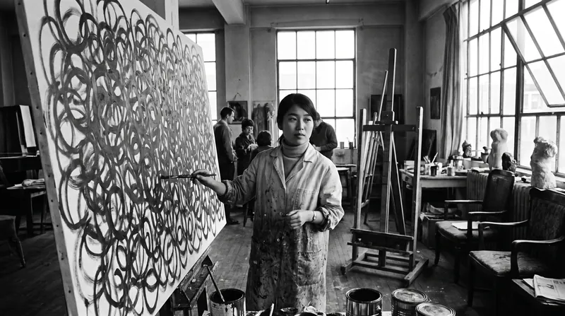 In 1960s New York, Kusama's 'Infinity Nets' established her as a formidable force in the avant-garde scene.