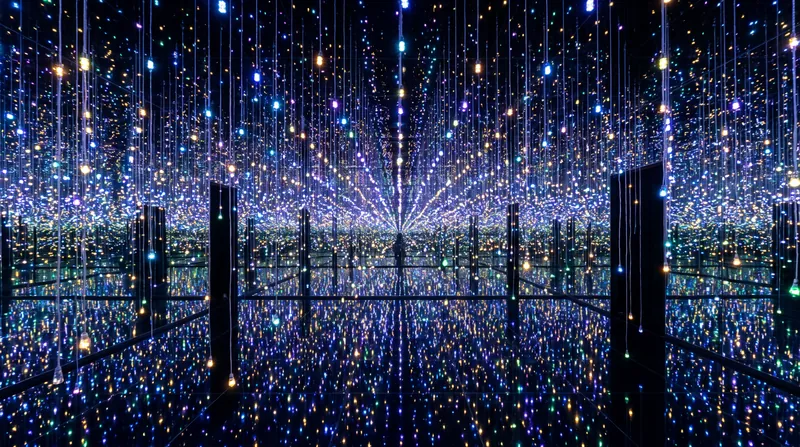 Kusama's immersive installations drew record-breaking crowds worldwide, perfectly aligning with the digital age.