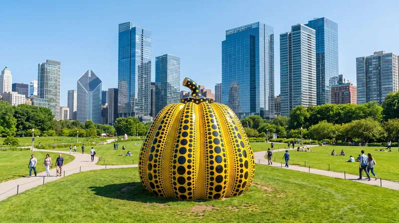 Her monumental public sculptures brought her signature aesthetic out of the gallery and into the streets.