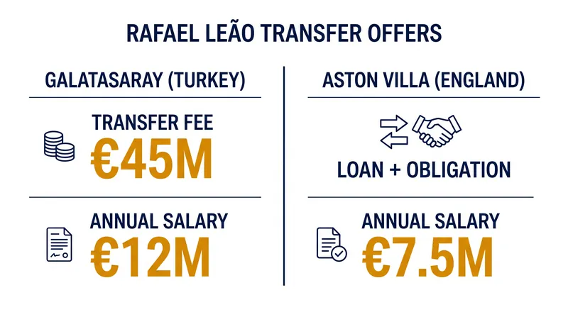 The financial disparity that swung Leão's decision toward Istanbul.