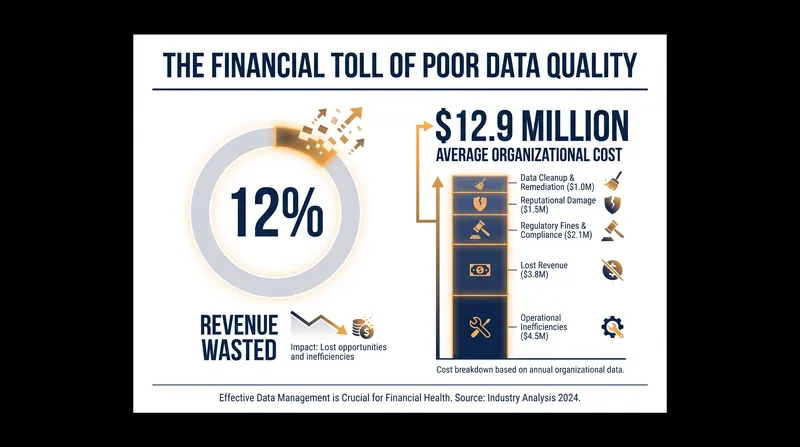 The estimated financial impact of data debt on modern enterprises.