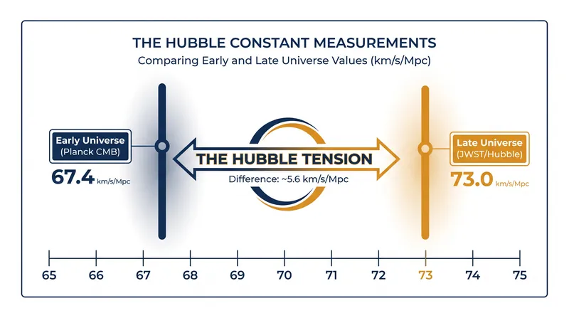 The persistent gap between early and late universe measurements has now crossed the 5-sigma threshold of statistical certainty.