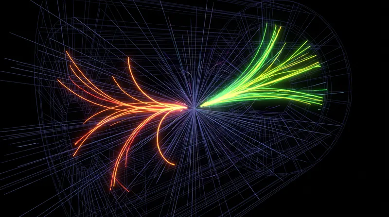 Physicists isolate double-Higgs events by tracking the specific particle debris they leave behind, such as bottom quarks and tau leptons.