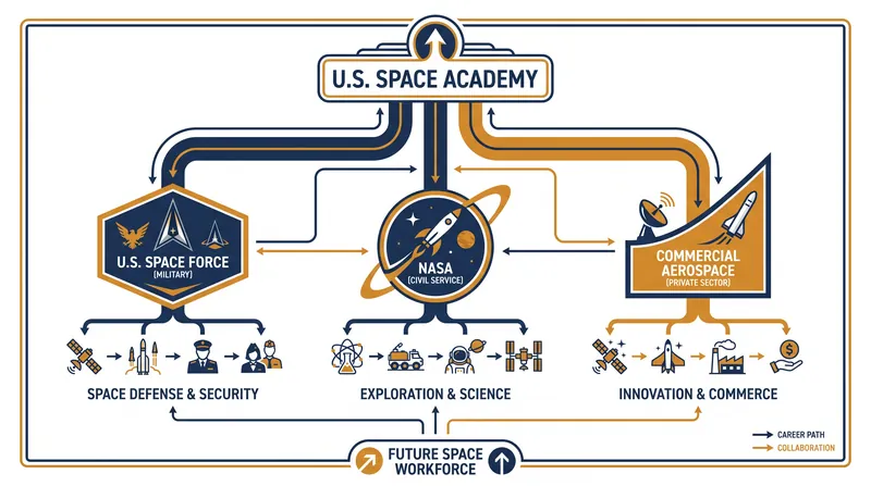 The proposed Space Academy will supply talent to three distinct sectors of the American space enterprise.
