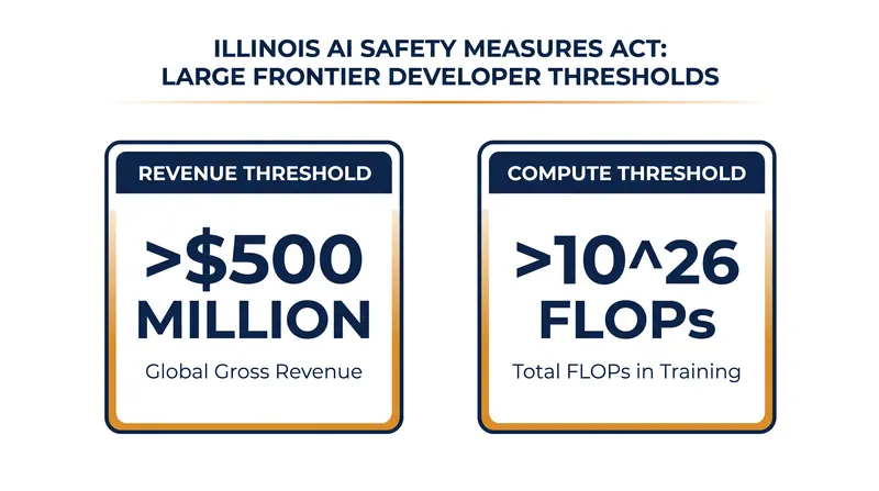 The dual thresholds that trigger mandatory third-party audits under the new Illinois law.