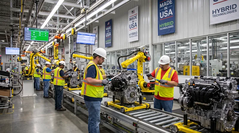 Toyota is investing nearly $1 billion across five U.S. plants to expand domestic hybrid component production.