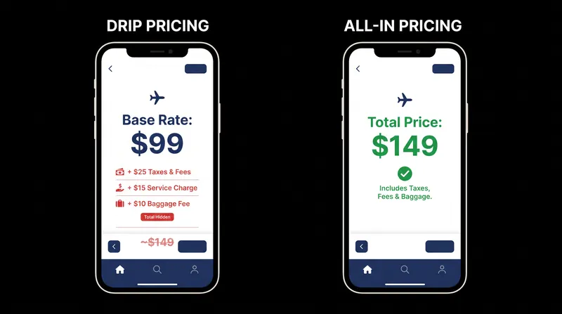 Under the new mandate, mandatory charges like resort and destination fees must be included in the initial advertised room rate.