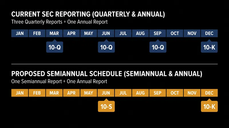 The proposed Form 10-S would replace the first three quarterly Form 10-Qs of the fiscal year.